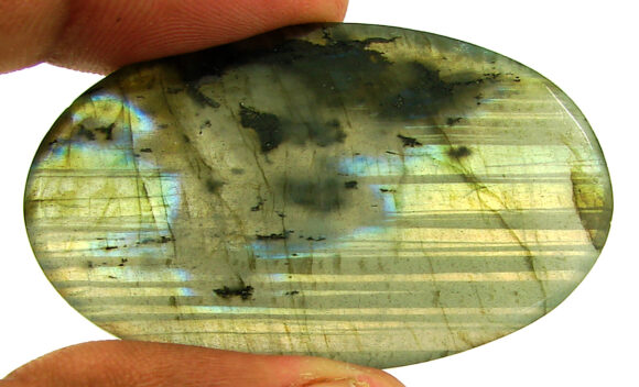 94.60 Ct Natural Gray Labradorite Loose Gemstone Cabochon Wire Wrap Stone - 22574 - Image 2