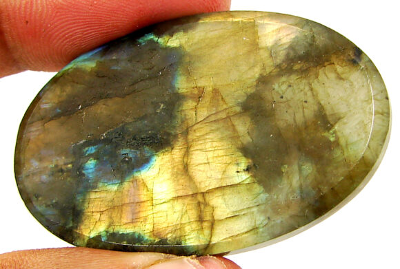 96.90 Ct Natural Gray Labradorite Loose Gemstone Cabochon Wire Wrap Stone - 22576 - Image 2