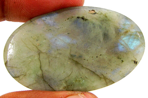 95.75 Ct Natural Blue Labradorite Loose Gemstone Cabochon Wire Wrap Stone - 22577 - Image 2