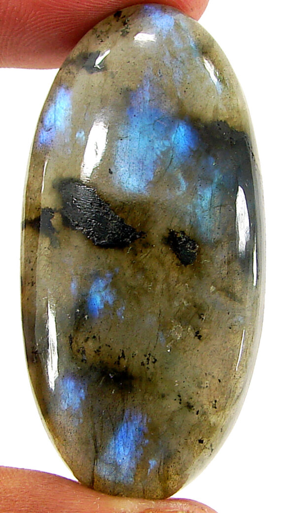 99.90 Ct Natural Blue Labradorite Loose Gemstone Cabochon Wire Wrap Stone - 22578