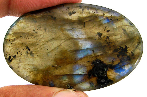 99.10 Ct Natural Gray Labradorite Loose Gemstone Cabochon Wire Wrap Stone - 22580 - Image 2