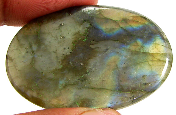 88.45 Ct Natural Gray Labradorite Loose Gemstone Cabochon Wire Wrap Stone - 22581 - Image 2