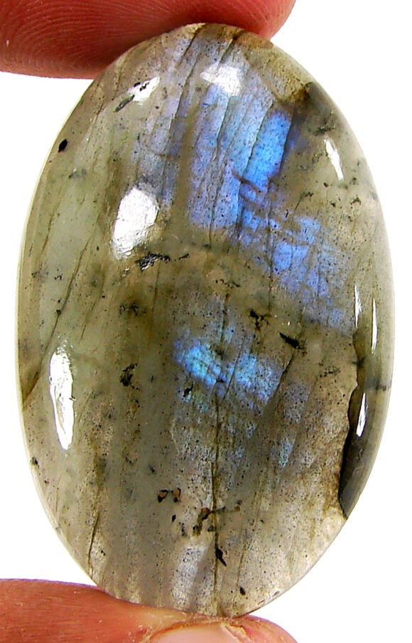 73.70 Ct Natural Blue Labradorite Loose Gemstone Cabochon Wire Wrap Stone - 22583