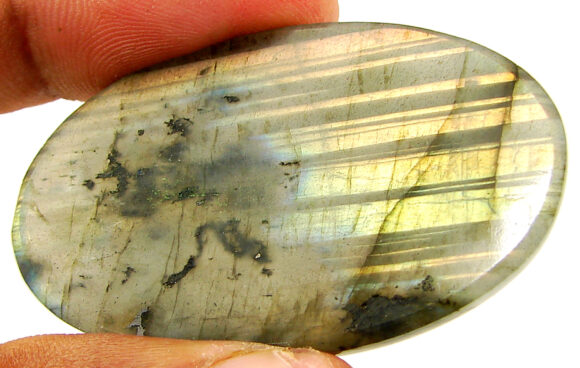 87.40 Ct Natural Gray Labradorite Loose Gemstone Cabochon Wire Wrap Stone - 22585 - Image 2