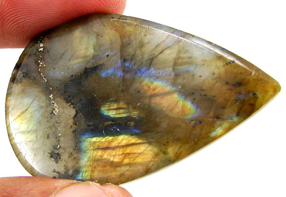 81.40 Ct Natural Gray Labradorite Loose Gemstone Cabochon Wire Wrap Stone - 22591 - Image 2