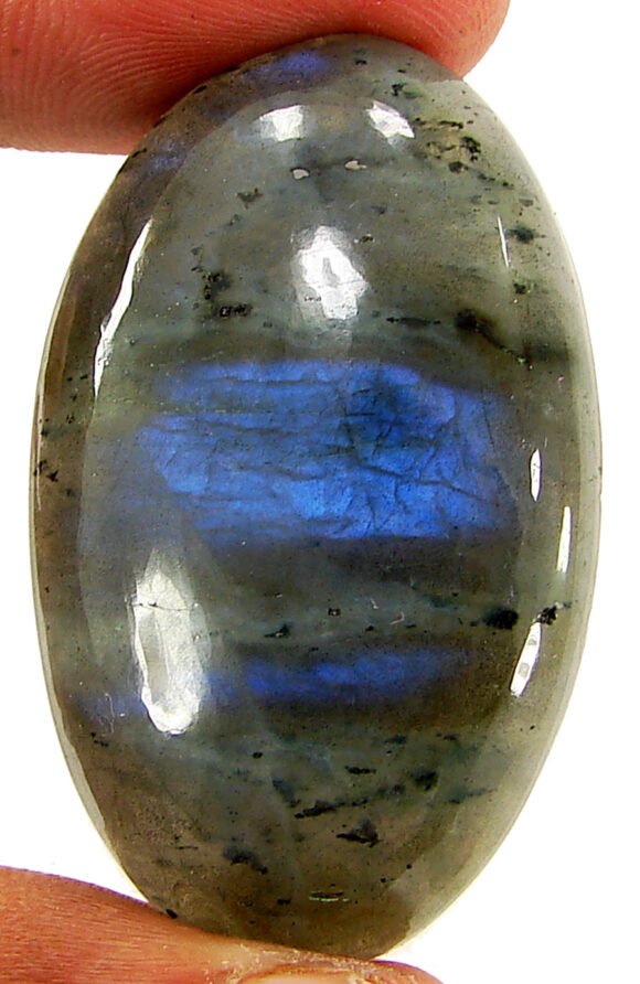 96.85 Ct Natural Blue Labradorite Loose Gemstone Cabochon Wire Wrap Stone - 22593