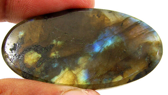 85.05 Ct Natural Gray Labradorite Loose Gemstone Cabochon Wire Wrap Stone - 22605 - Image 2