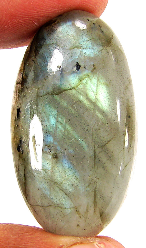 67.70 Ct Natural Blue Labradorite Loose Gemstone Cabochon Wire Wrap Stone - 22616