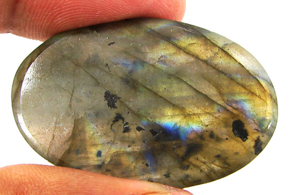 72.10 Ct Natural Gray Labradorite Loose Gemstone Cabochon Wire Wrap Stone - 22625 - Image 2