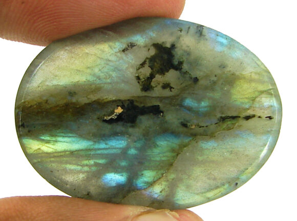 61.75 Ct Natural Gray Labradorite Loose Gemstone Cabochon Wire Wrap Stone - 22627 - Image 2