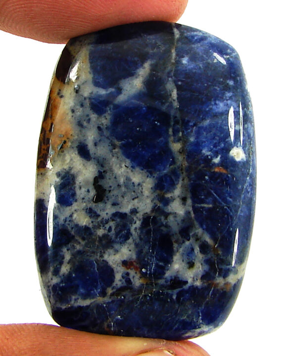 55.05 Ct Natural Blue Sodalite Loose Gemstone Cabochon Wire Wrap Stone - 22657