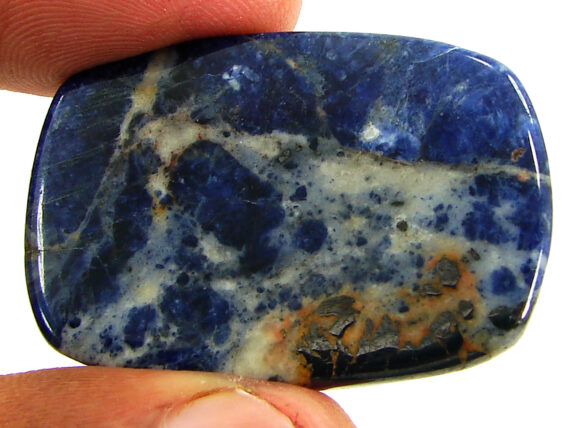 55.05 Ct Natural Blue Sodalite Loose Gemstone Cabochon Wire Wrap Stone - 22657 - Image 2