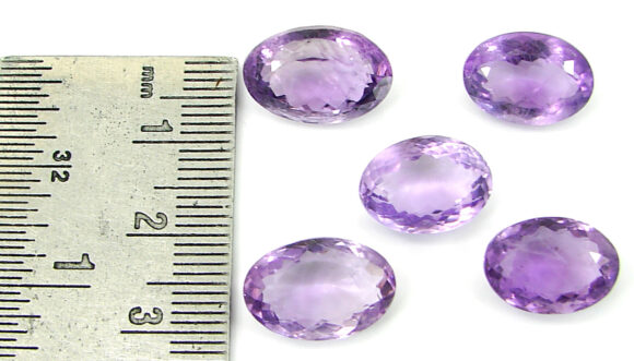 30.25 Ct Natural Purple Amethyst Gemstone Stone Oval Cut 5 Pcs Stone Lot - 22853 - Image 2