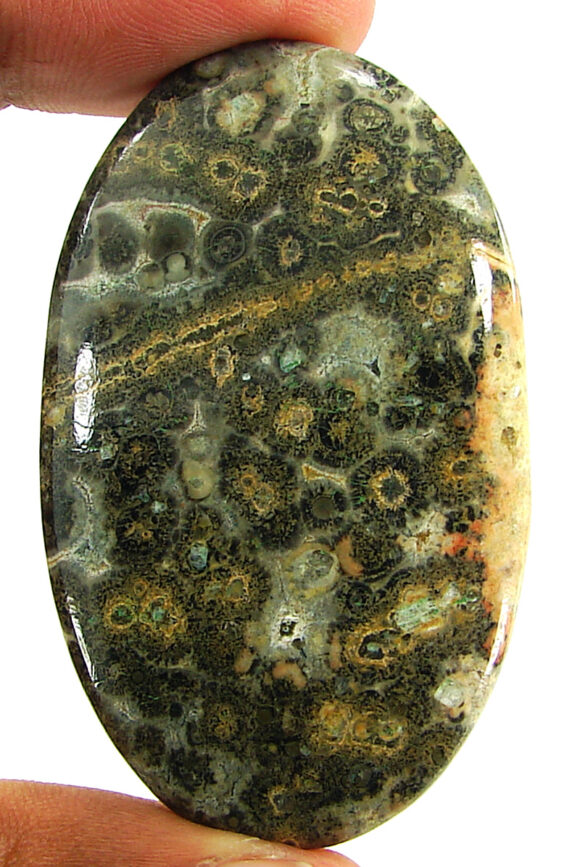 92.55 Ct Natural Leopard Skin Jasper Loose Gemstone Cabochon Wire Wrap - 22872