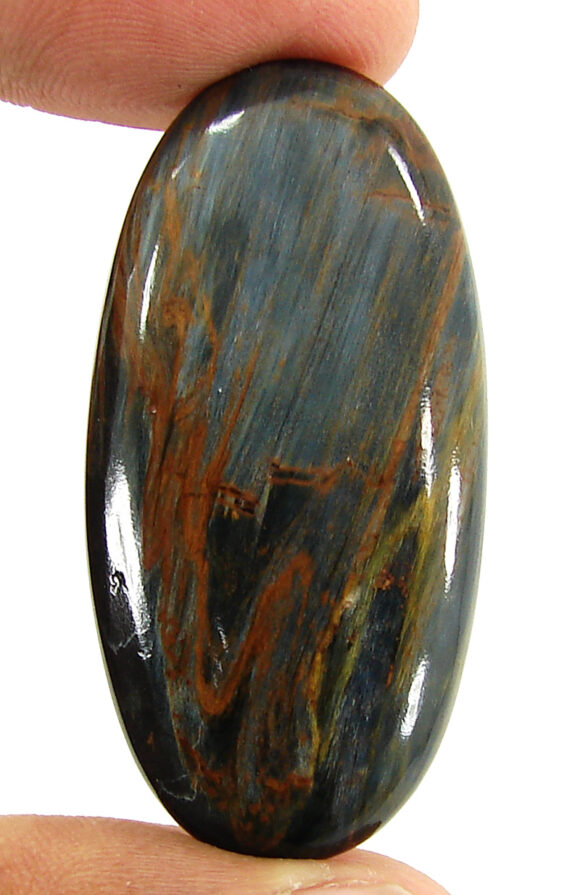 42.10 Ct Natural Golden Blue Pietersite Gemstone Cabochon Wire Wrap Stone -19525
