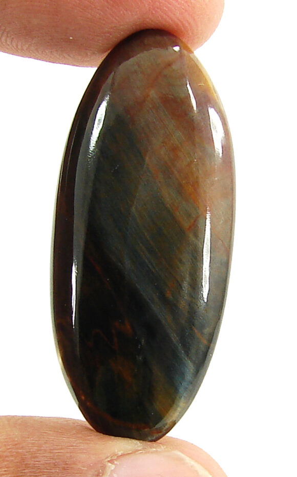 26.70 Ct Natural Golden Blue Pietersite Gemstone Cabochon Wire Wrap Stone - 19684