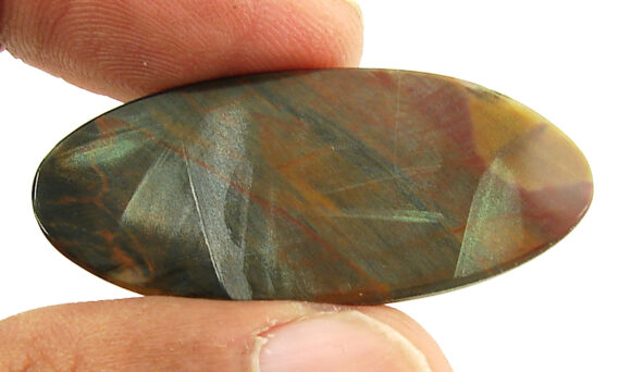 26.70 Ct Natural Golden Blue Pietersite Gemstone Cabochon Wire Wrap Stone - 19684 - Image 2