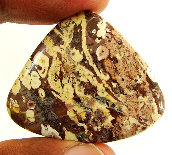 43.35 Ct Natural Leopard Skin Jasper Loose Gemstone Cabochon Wire Wrap - 22902