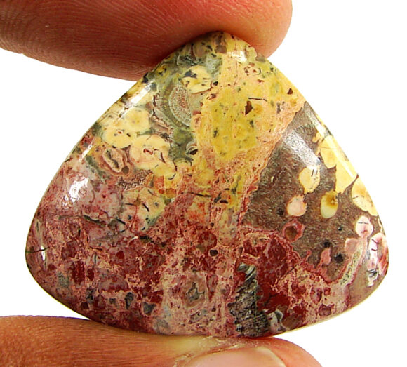 28.90 Ct Natural Leopard Skin Jasper Loose Gemstone Cabochon Wire Wrap - 22919