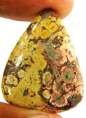 29.85 Ct Natural Leopard Skin Jasper Loose Gemstone Cabochon Wire Wrap - 22920