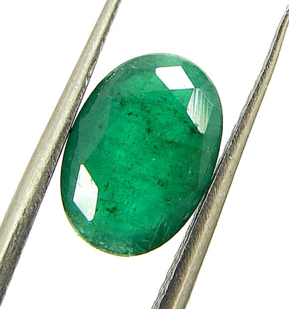 1.58 Ct Natural Green Emerald Loose Gemstone Stone Oval Cut Top Quality Stone - 1347